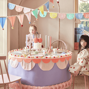 Meri Meri Stoff-Girlande Happy Birthday – Detailansicht
