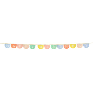 Meri Meri Stoff-Girlande Happy Birthday – Gesamtansicht