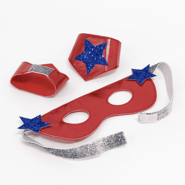 Meri Meri Superhelden Kostüm Blau mit Maske