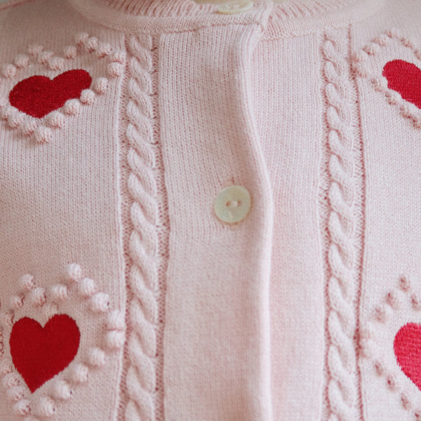 Soleil Strick-Cardigan Silver Pink