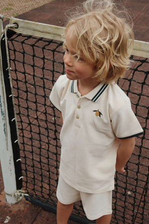 Kind im Florian Poloshirt Antique White von Konges Sløjd