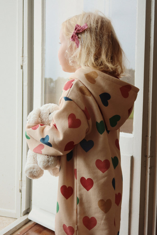 Robe à capuche Lou Bon Coeur Coloré