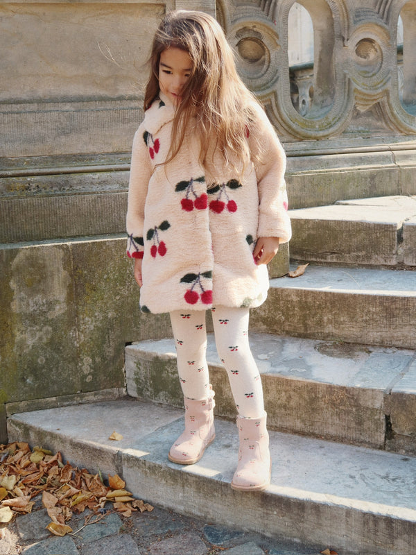 Fuzzie coat Ma Grande Cerise