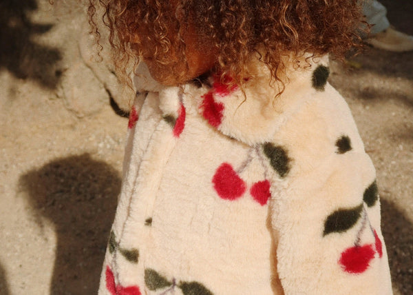 Fuzzie coat Ma Grande Cerise