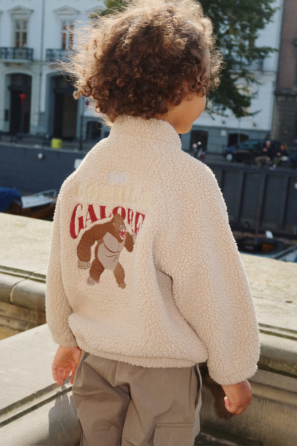 Jazz Teddy Bomber Jacket Oxford Tan