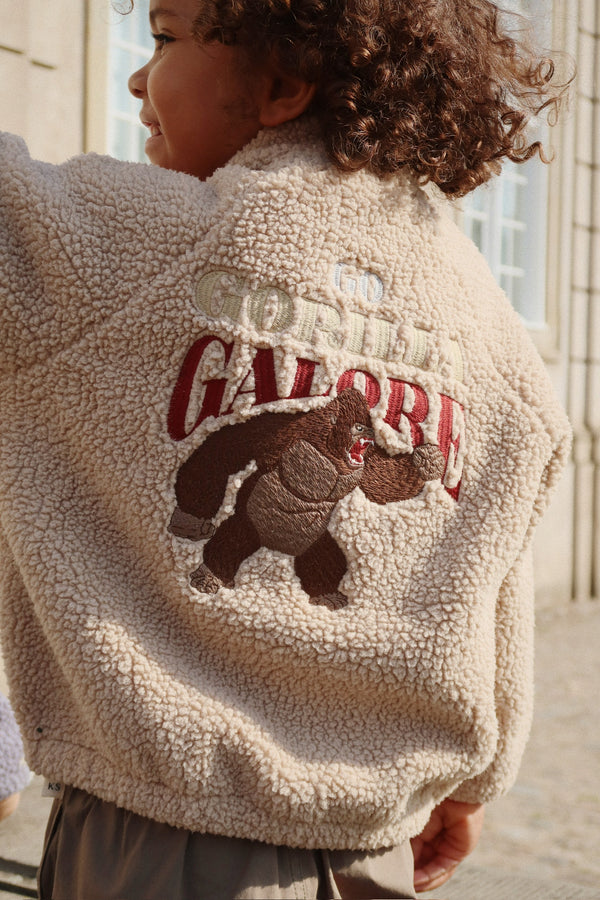 Jazz Teddy Bomber Jacket Oxford Tan