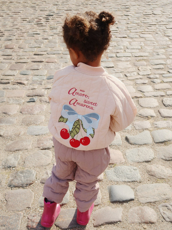 Juno Bomber Jacket Cameo Rose