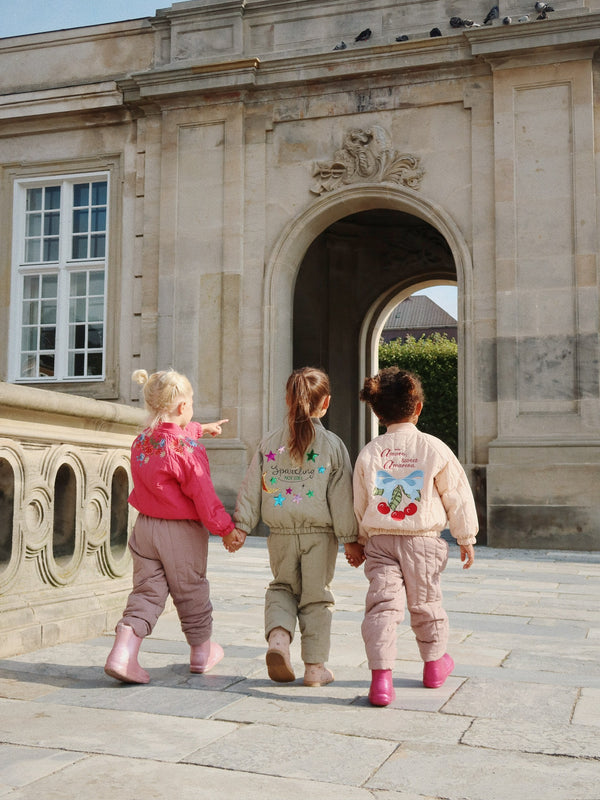 Juno Bomber Jacket Cameo Rose