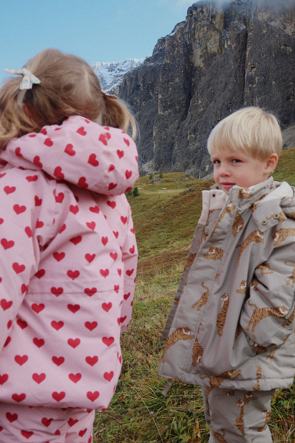 Mismou Ruffle Winter Jacket Amour Pink