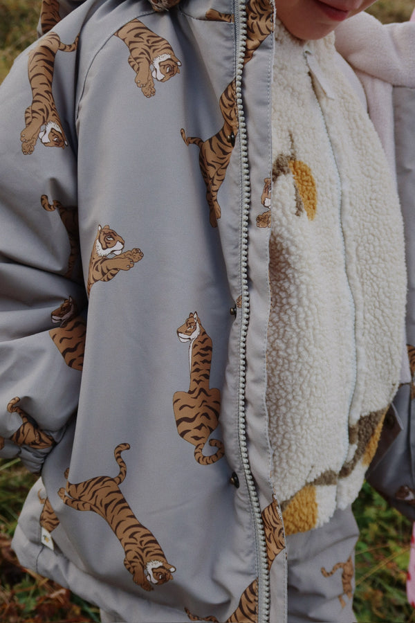 Mismou ruffle winter jacket Tiger Oak