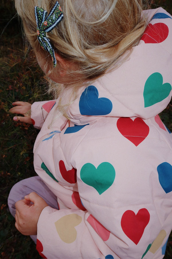 Nuka warm puffer jacket Coeur Rose Coloré