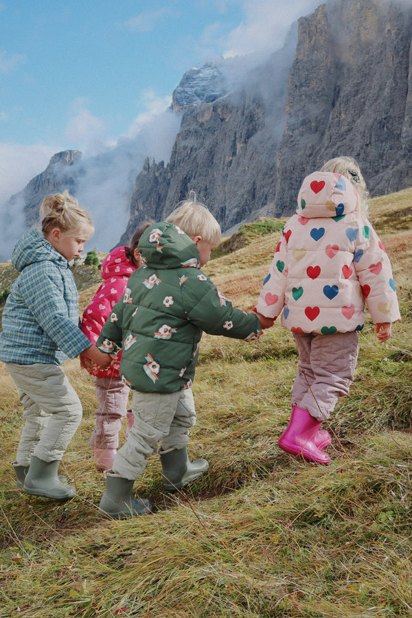 Nuka warm puffer jacket Coeur Rose Coloré
