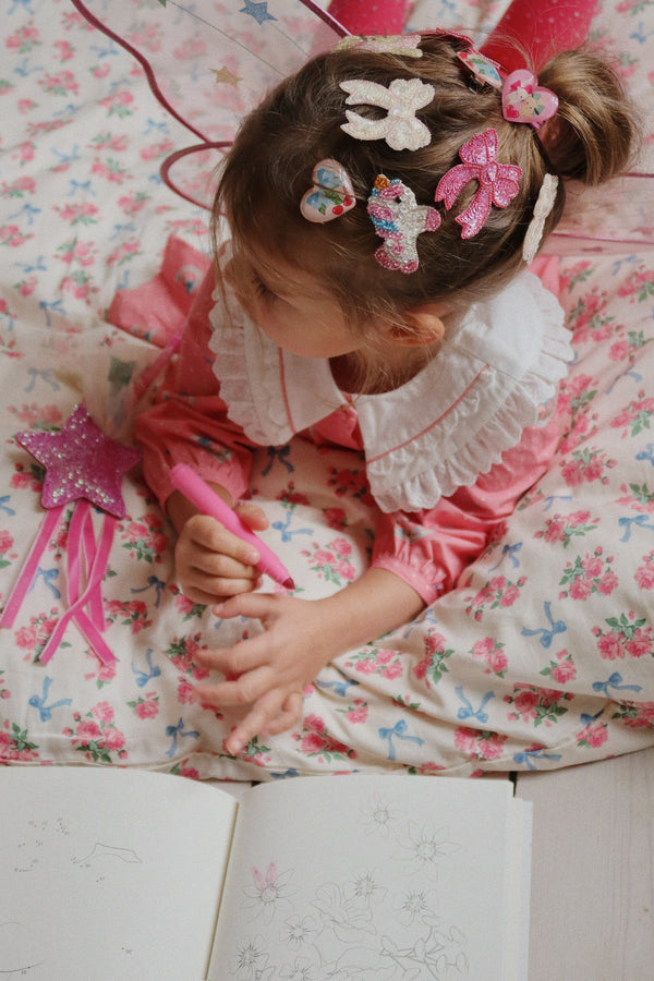 2-Pack Sequin Hair Clips Bow