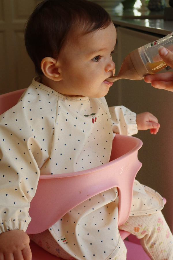 2-Pack Bib with Sleeves Navy Dot / Rain Washed