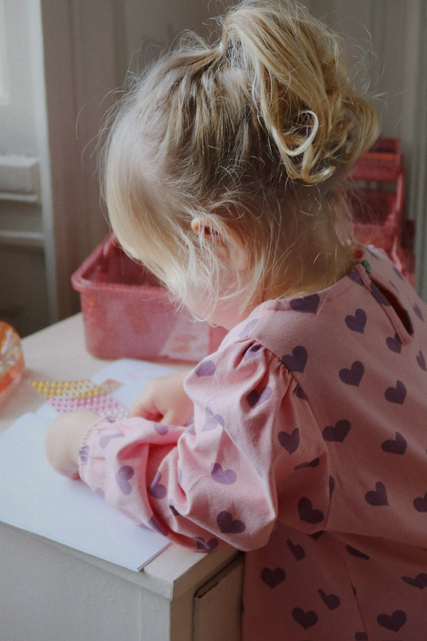 Gemstone &amp; Tattoo Set Heart Mix