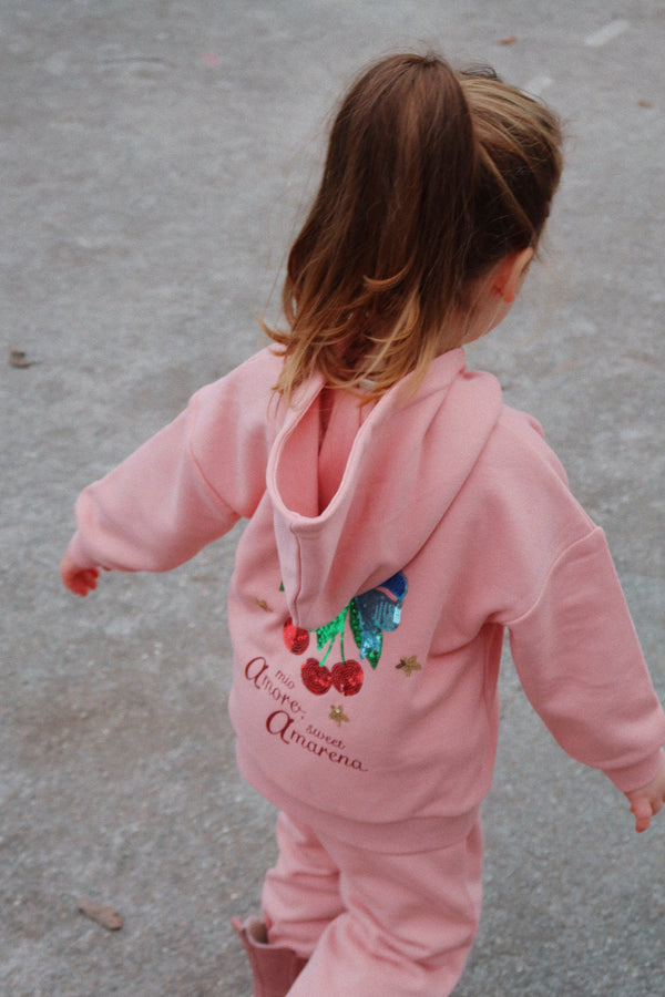 Lou sweatshirt with zipper Mellow Rose