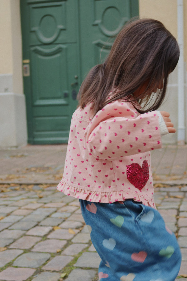 Magot ruffled jeans trousers Bon Coeur Coloré