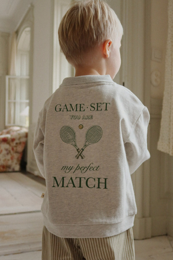 Spotty Long Sleeve Polo Shirt Off White Melange