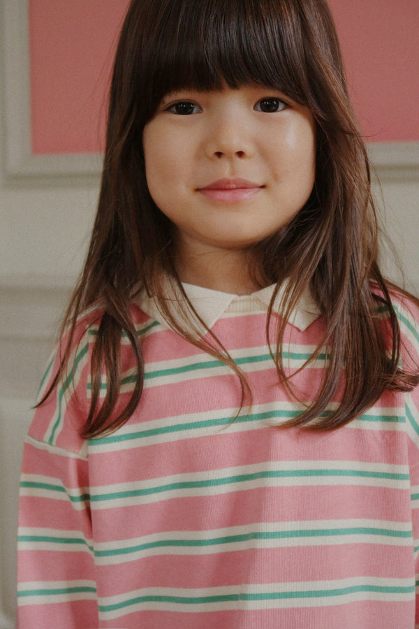 Spotty Lanarm Polo Blush Bound Stripe