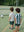 Inflatable Goal with Ball Green Stripe