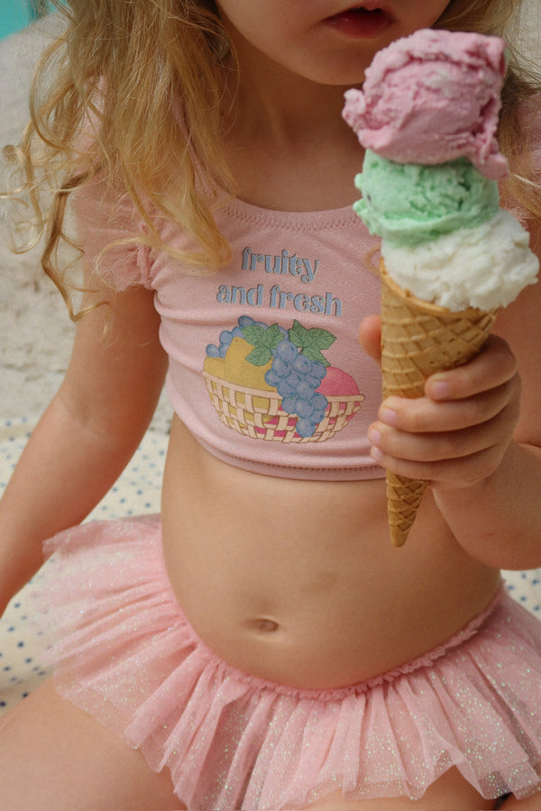 Amandine bathing dress powder pink