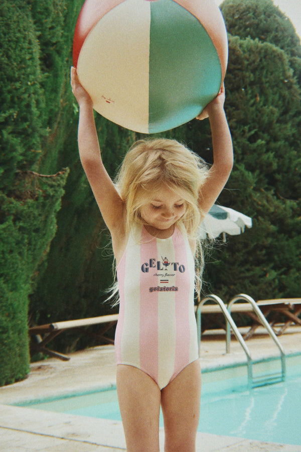 Pomia swim dress Candy Rose Stripe