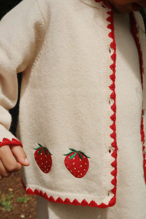 Collette Cardigan Buttercream von Konges Sløjd, Rückansicht