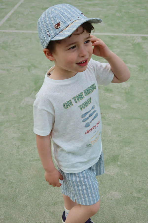 Elliot Shark Cap Trio Bleu Stripe