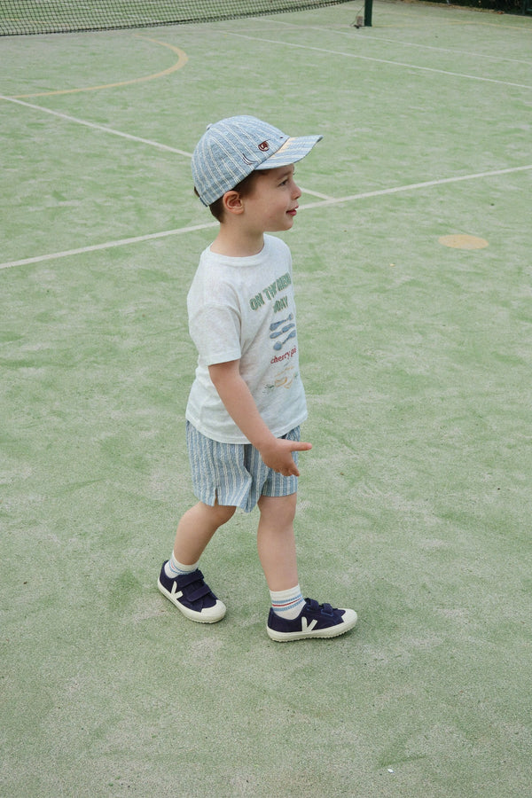 Elliot Shark Cap Trio Bleu Stripe