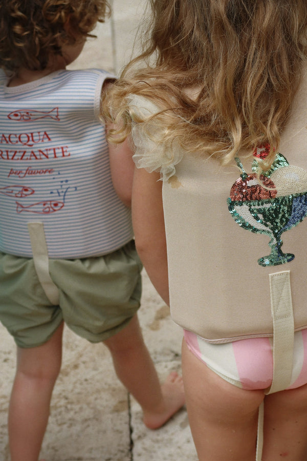Set of 2 Pomio swim shorts Tea / Flint Stone