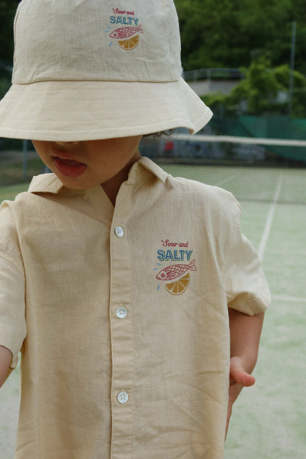 Franzen linen shirt Sea Mist