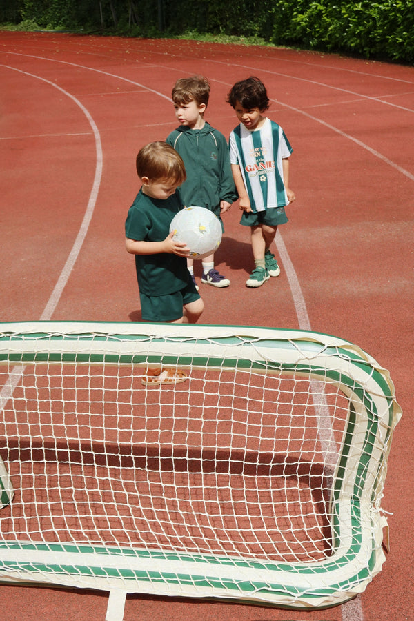 Inflatable Goal with Ball Green Stripe