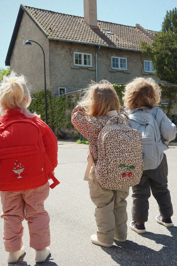 Juno Embroidered Backpack Fiery Red