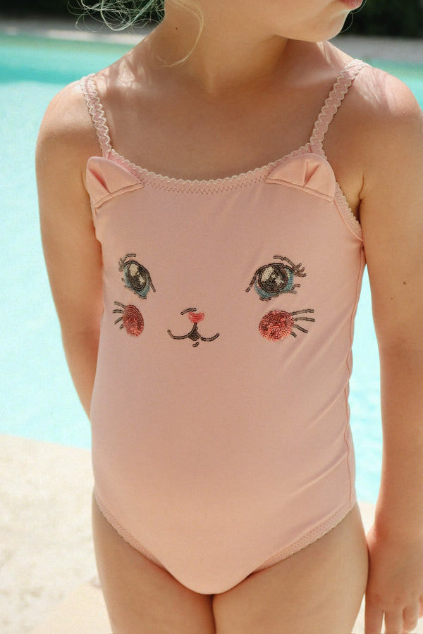 Kitty Swimsuit Powder Pink