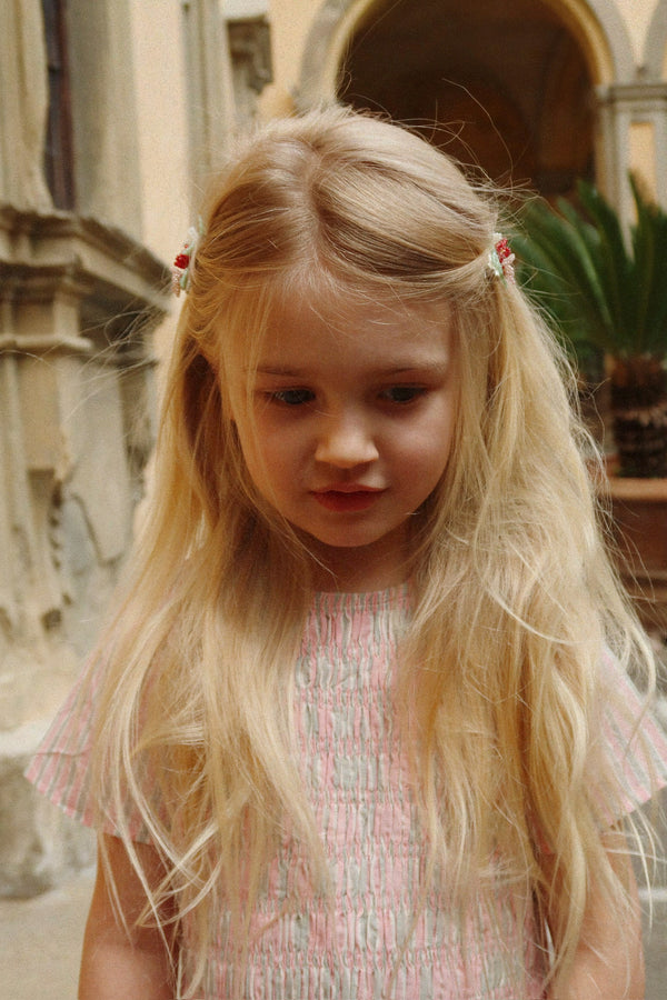 Luli Dress Blush Stripe