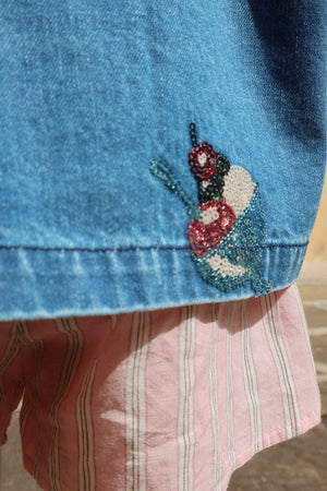 Konges Sløjd Magot Jeansshirt Gelato – Rückansicht