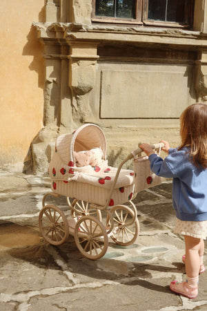Konges Sløjd Minnie Puppenwagen Pram – vier grosse Räder