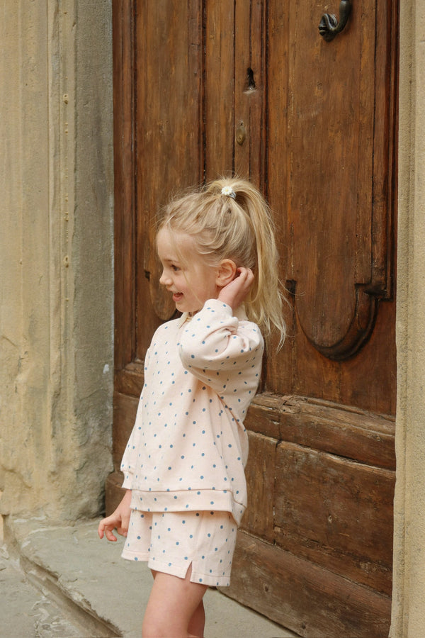 Spotty Sweatshorts Rosewater Dot