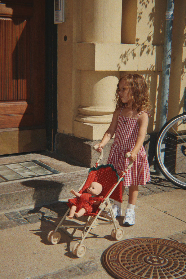 Strawberry Dolls Pram Strawberry Dot