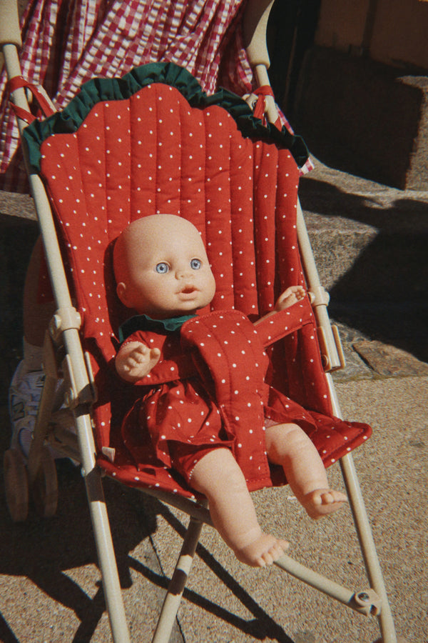 Strawberry Dolls Pram Strawberry Dot