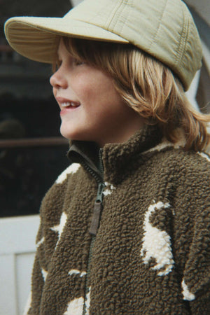 Konges Sløjd Teddyjacke Jody aus recyceltem Plüsch – Detail