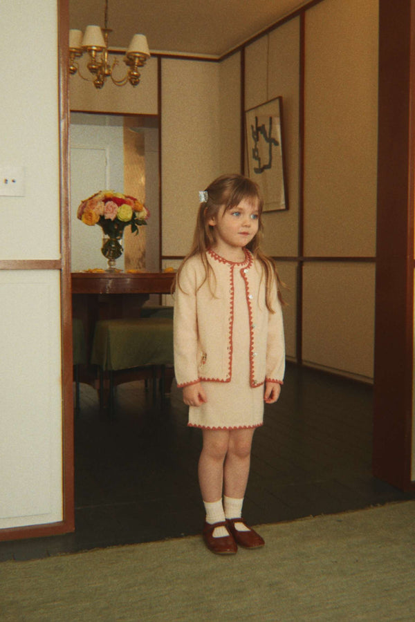 Konges Sløjd Strickjacke Collette Rosey – Detailansicht