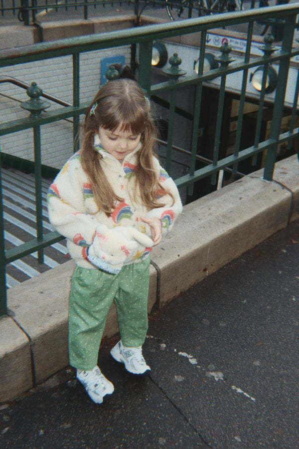 Teddy Jacket Half Zip Jody Rainbow Star