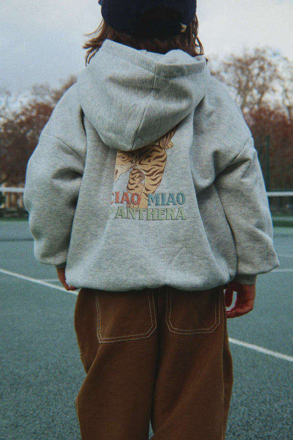 Sweat Zip Hoodie Lou Grey Melange