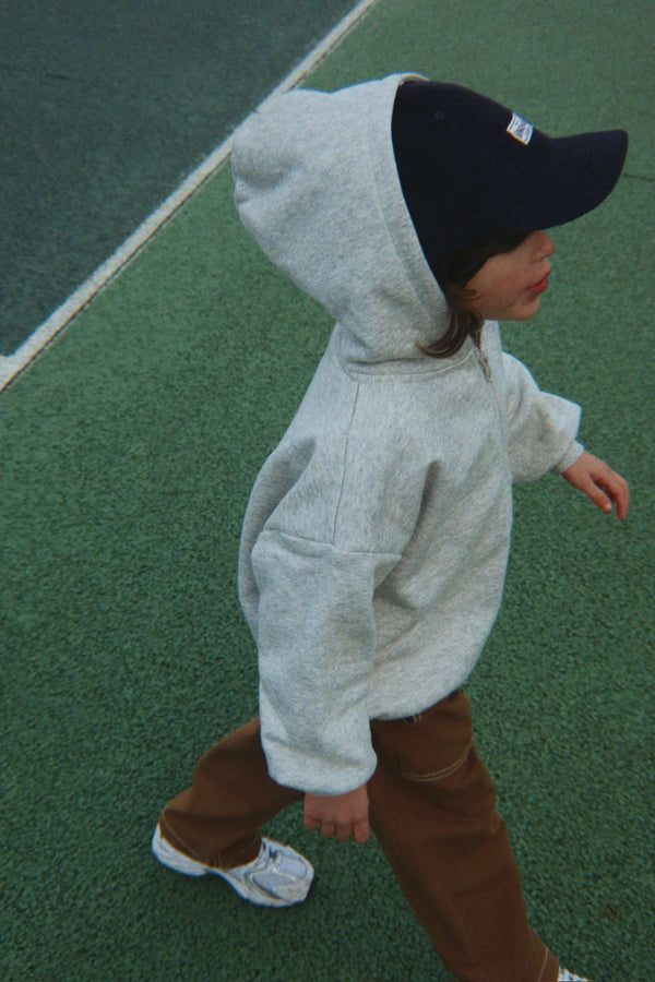 Sweat Zip Hoodie Lou Grey Melange