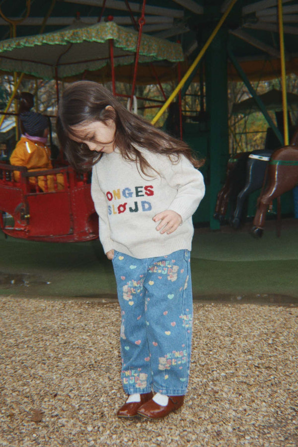Ruffle Jeans Magot Teddy Heart