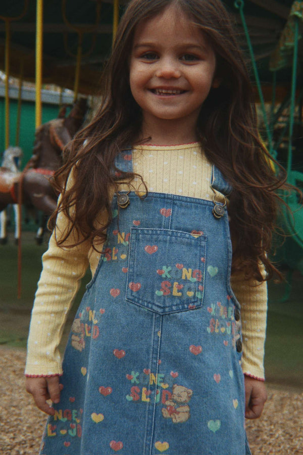 Magot Teddy Coeur Overalls