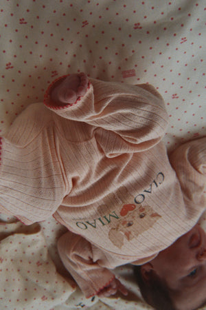 Konges Sløjd Strampler Minnie Pale Blush – Rückansicht