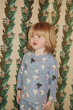 Pyjamahose Sheepy von Konges Sløjd, Gr. 98 bis 134/140, 95 % Bio-Baumwolle mit 5 % Elasthan
