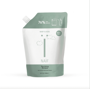 Naïf Care Nachfüllpackung für mildes Baby-Shampoo, 500 ml